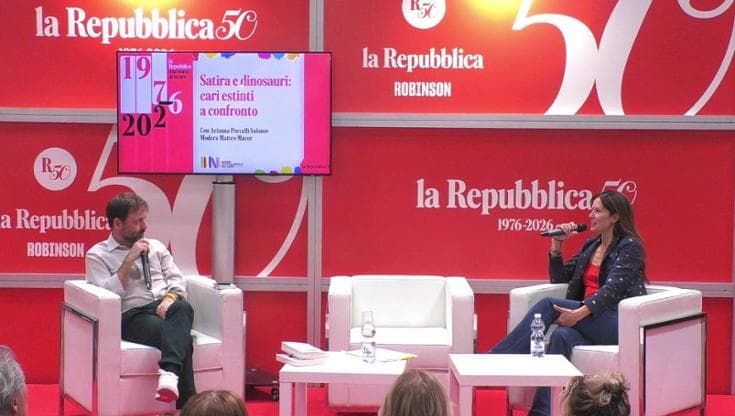 Arianna Porcelli Safonov al Salone del libro: "Terribile che la satira non venga compresa"