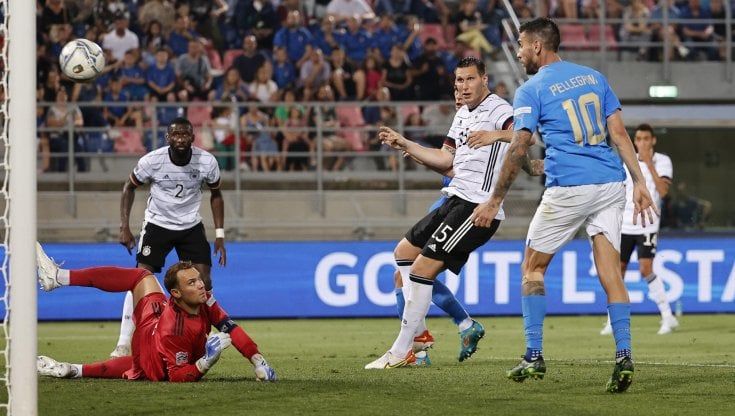 Italia-Germania 1-1: Kimmich risponde a Pellegrini, esordio con assist per Gnonto