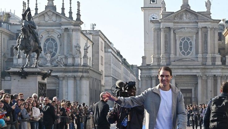 Blue carpet a Torino, i campioni del tennis sono in città