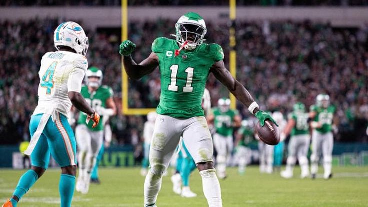 Eagles, Brown è super, i Dolphins si arrendono. Belichick higlander: vittoria numero 300 per il guru dei Patriots