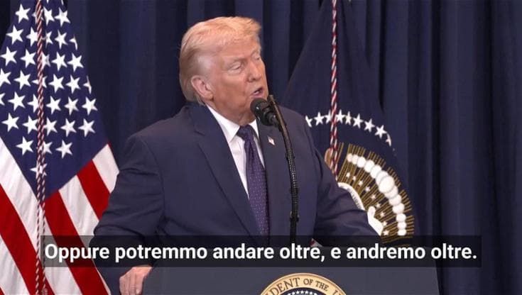 Trump apre a nuovi attacchi contro l'Iran: "Potremmo andare oltre, e lo faremo"