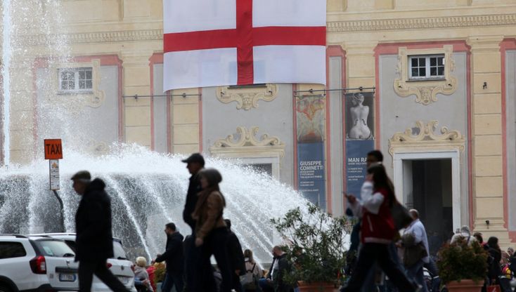 Palazzo Ducale affollato per la Festa della bandiera a Genova