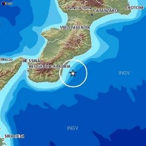 Terremoto di magnitudo 2.7 davanti alle coste calabresi