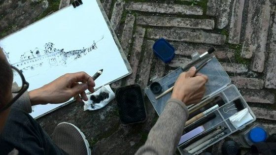 Urban sketcher da tutto il mondo per illustrare le storie di Ischia