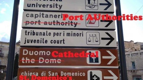 Taranto, errori di traduzione sui cartelli turistici in inglese: il duomo diventa 'Dome'