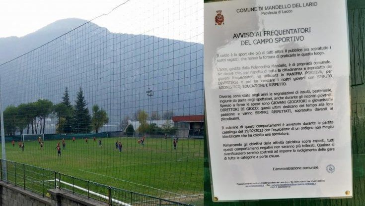Insulti razzisti e bestemmie dal pubblico, a Mandello chiuse le tribune del campo di calcio: "Cosa insegniamo ai nostri ragazzi?"