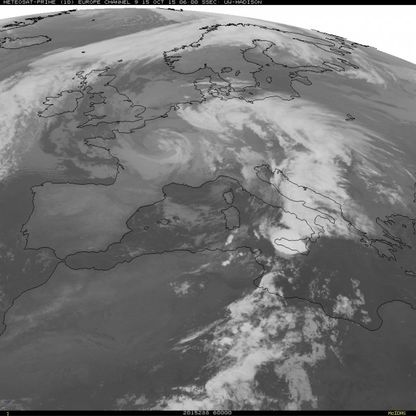 Il maltempo dal Centro al Sud Italia, le immagini dal satellite