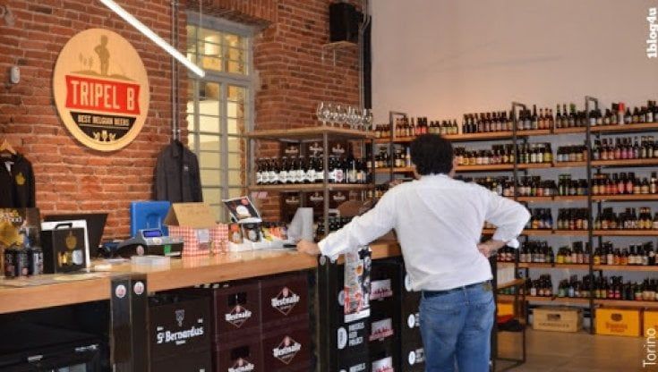 Cinquecento birre del Belgio  nella bottega dei Docks Dora