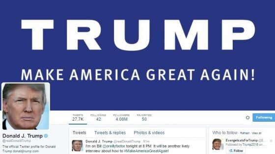 Trump ti ha bloccato su Twitter? "Non può, vìola il Primo emendamento"