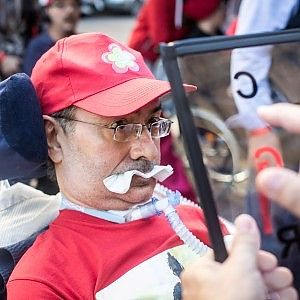 Salvatore Usala: "Noi malati <br />di Sla, pronti al sacrificio <br />per i nostri diritti"