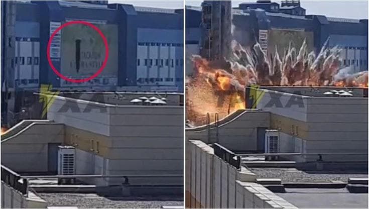 Missile russo cade su Kahrkiv: il momento dell'impatto e i soccorsi