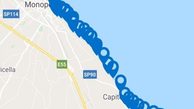 Un'app per monitorare l'affollamento in spiaggia: a Monopoli lo smartphone ti porta nel lido giusto
