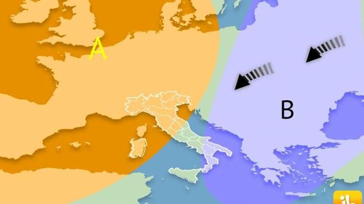 Weather forecast: high-pressure system bringing stable weather to the centre and north. Showers in the south over the weekend