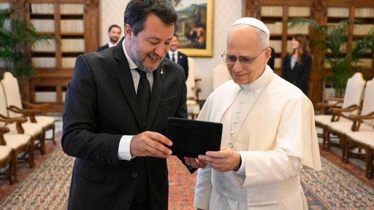 Matteo Salvini ricevuto in Vaticano da Leone XIV: “Ascoltiamo il Papa sulla pace”