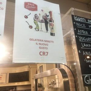 La febbre per Cristiano Ronaldo contagia la gelateria: ecco il cono Cr7
