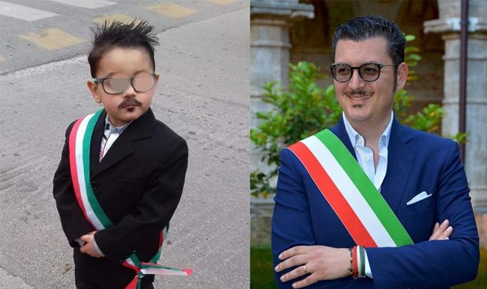 "Per Carnevale mi vesto da sindaco": il baby sosia trionfa a Maruggio