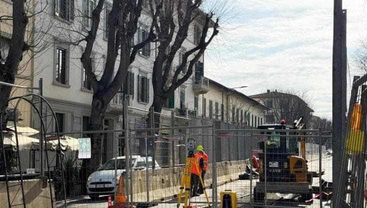 Tramvia, ampliamento del cantiere in viale Matteotti dal 5 marzo: ecco come cambia la circolazione