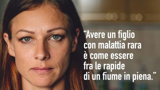 Malattie rare, Fabrizio che per assistere il figlio ha lasciato il lavoro