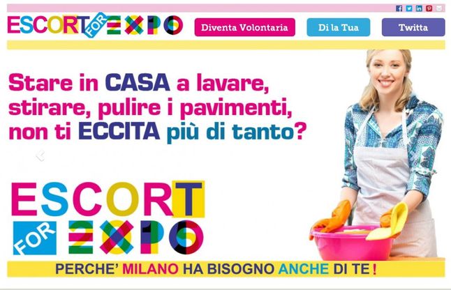 AAA cercansi escort per Expo, la provocazione &egrave; online