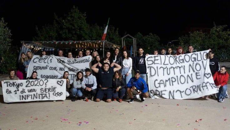 Potenza, Pietragalla in festa per l'atleta paralimpico Donato Telesca