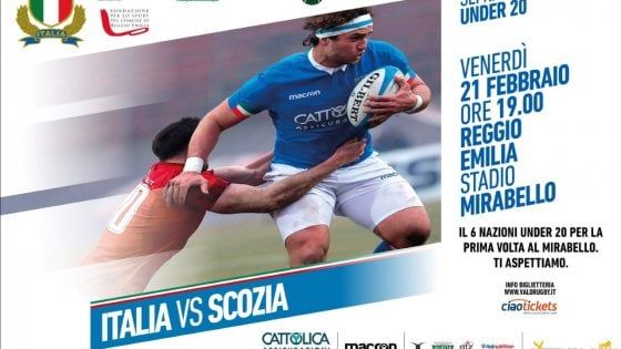 Rugby, il Sei Nazioni under 20 a Reggio Emilia 