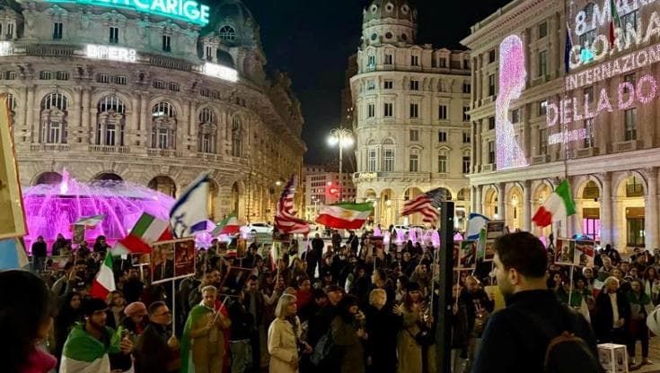 Farbod, iraniano a Genova: "I miei sotto le bombe”, il presidio della comunità in piazza
