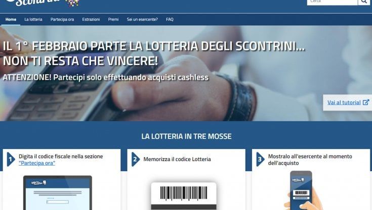 Lotteria degli scontrini, oggi il via. In palio premi fino a 5 milioni di euro