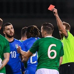 Under 21, l'Italia frena in Irlanda: Kean espulso per una spinta