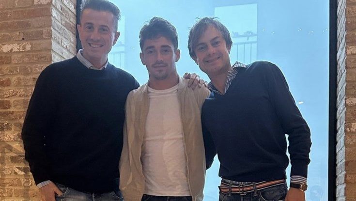 Leclerc in visita al Resort di Grom e Martinetti ad Asti 
