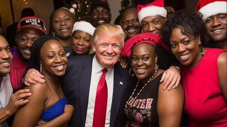 Le foto di Trump abbracciato ai sostenitori afroamericani: “Generate con l’IA per influenzare l’elettorato nero”