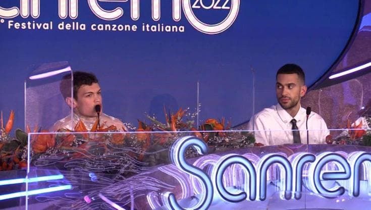 Sanremo 2022, i vincitori Blanco e Mahmood: "Grazie Italia, vi porteremo a Eurovision"