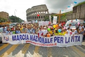 "In 30mila alla marcia per la vita"il sostegno di Papa Francesco