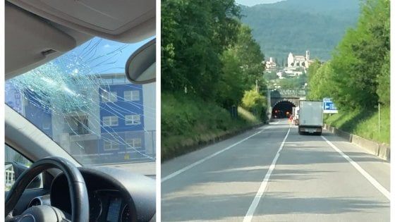Sassi contro i vetri delle auto in corsa, tragedia sfiorata nella Bergamasca