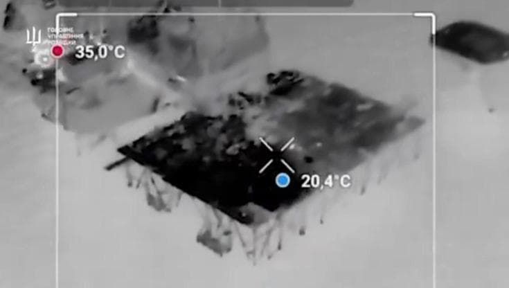 Il caccia russo abbattuto nella notte da missili ucraini lanciati da un motoscafo