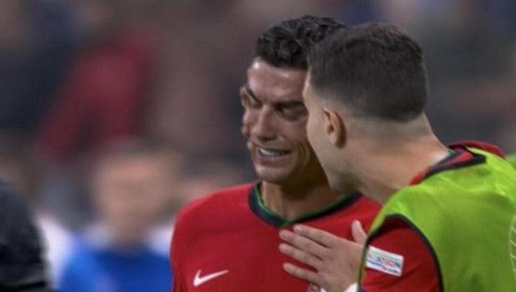 Euro 2024, Cristiano Ronaldo scoppia a piangere dopo il rigore fallito