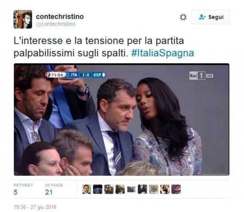 Italia-Spagna, i tweet imperdibili