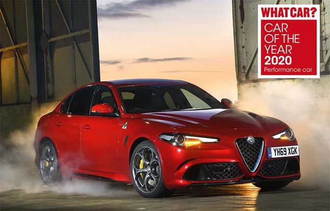 Alla Giulia Quadrifoglio il premio “Car of the Year 2020” della rivista “What Car?”