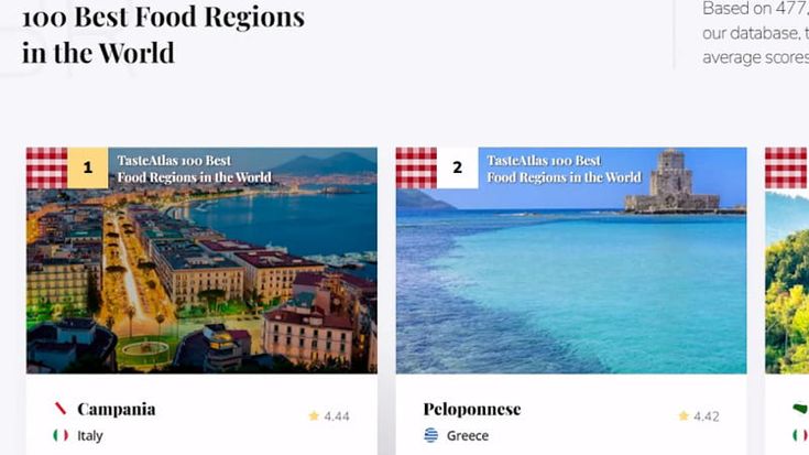 Cibo, la Campania è la miglior regione al mondo per il cibo: la classifica di Taste Atlas