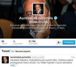 De Laurentiis: "Voltiamo pagina, <br />via Twitter saprete chi sar&agrave; il nuovo tecnico"