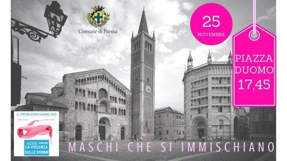 "Maschi che si immischiano" a Parma in piazza a fianco delle donne
