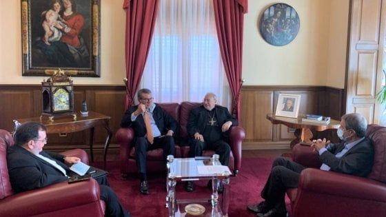 Migranti Musumeci riceve a Palazzo Orleans vescovo Marciante
