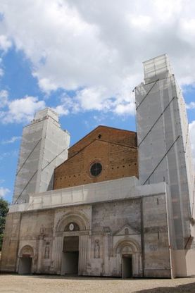 Duomo di Fidenza, a tu per tu con Antelami sui ponteggi