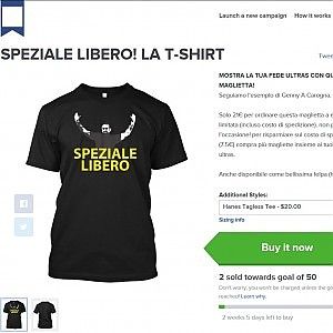 Maglietta Speziale-Genny in vendita<br />Protesta sul web: "Speculazione"