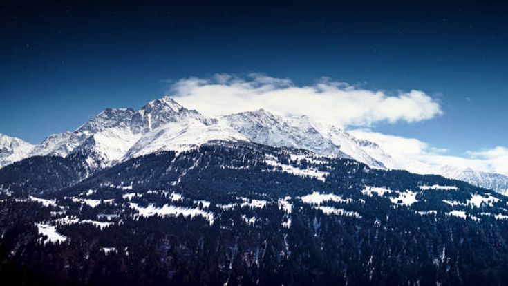 Un pianoforte sulle Alpi