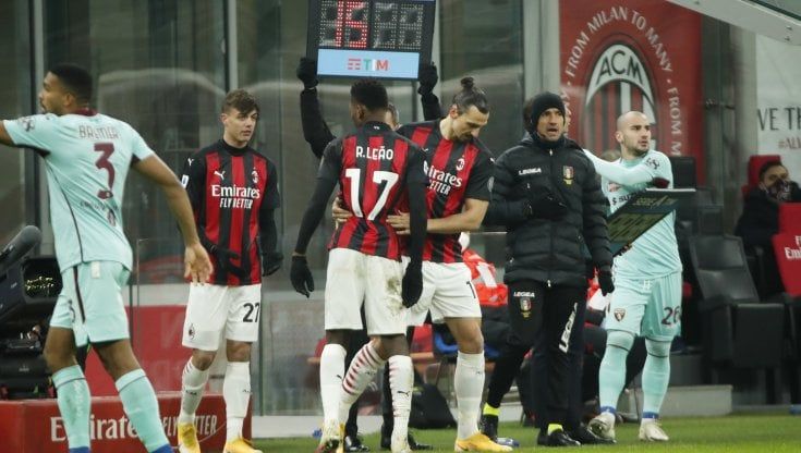 Milan-Torino 2-0: Leao e Kessié blindano la vetta. E nel finale si rivede Ibrahimovic