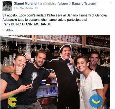 "Essere Gianni Morandi", le foto