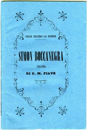 Simon Boccanegra: spartiti e contratti d'epoca dagli archivi La Fenice
