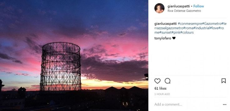 Tramonto rosa su Roma: lo spettacolo è unico