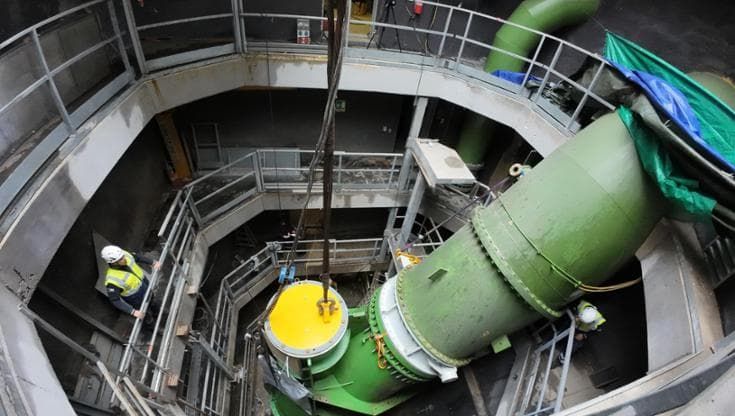 Il cantiere che farà ripartire la centrale idroelettrica del Cavaticcio: ecco quando finirà