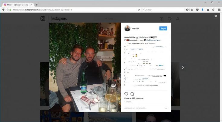 Dries Mertens ha festeggiato il compleanno dopo la partita con gli amici arrivati dal Belgio
